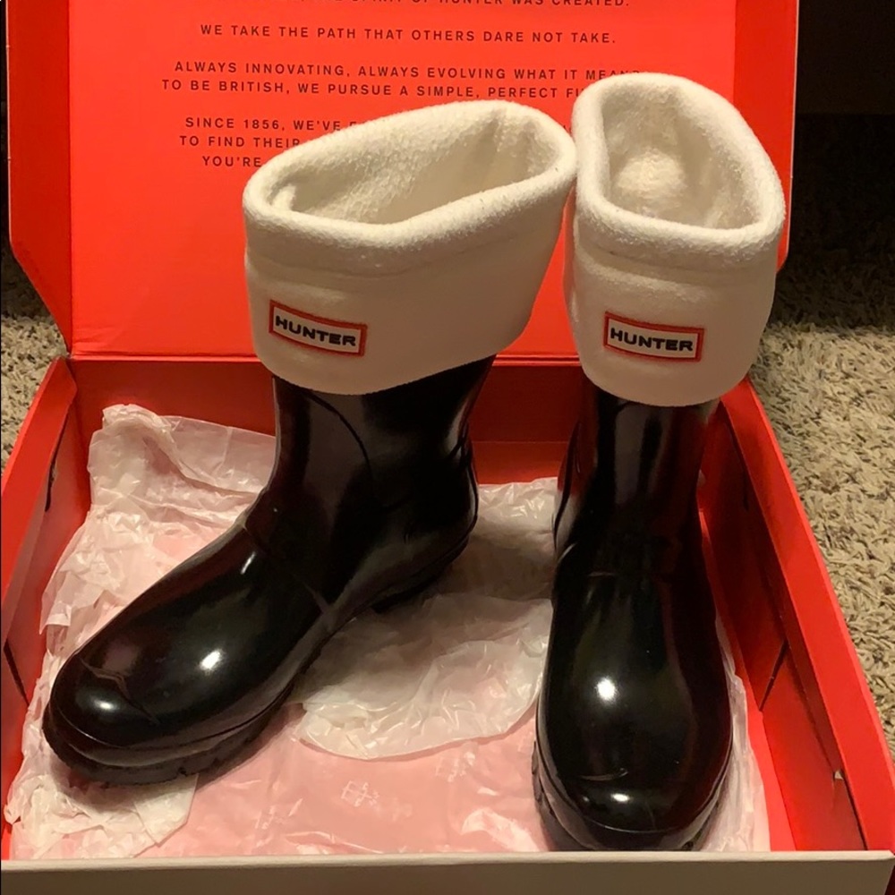 Original Short Rain Boot/two pairs of insert socks - Picture 1 of 7